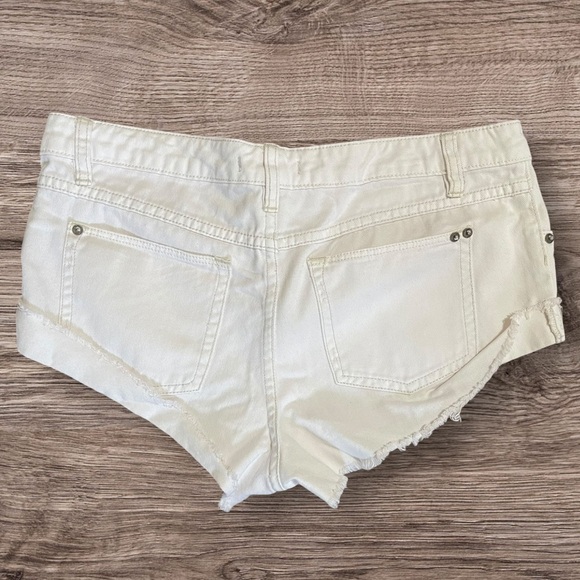 Free People Bone Color Shorts Size 29 - Picture 3 of 9